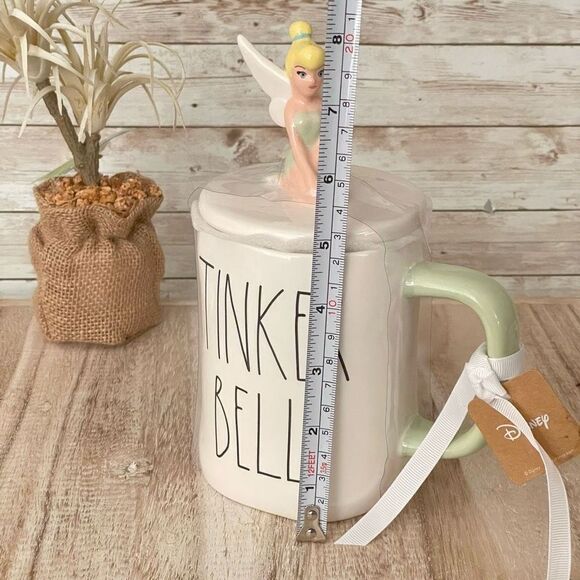NWT Gorgeous 3D Rae Dunn Disney Mug White Ceramic Tinkerbell Tinker Bell - Picture 8 of 12